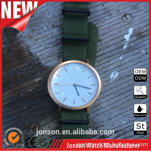 OEM/ODM service stainless steel 3 atm water resistant watch nato watches